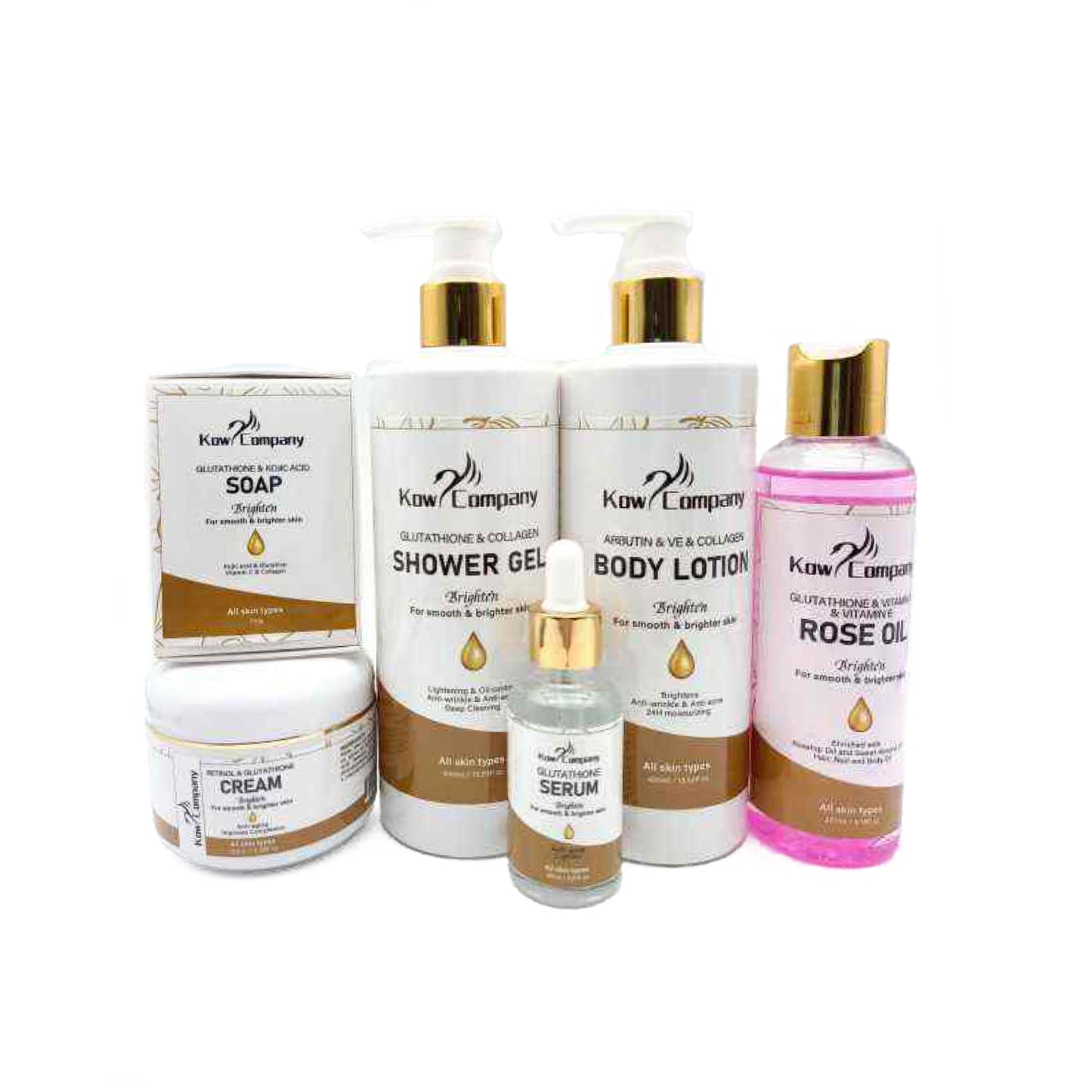 Glutathione Vitamin C Collagen Moisturizing Glow Brightening Set